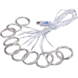 Новорічна світлодіодна гірлянда шторка дощ "Роса" YS - 84017 200 LED USB 3х2м (мультиколор) + пульт ДК 82753