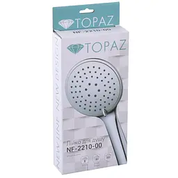 Ручний душ Topaz NF-2210-00 хром, пласт. 3-режими, Хром - мініатюра 5