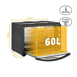 Електропіч First 60 л Чорний FA-5045-5 - мініатюра 4