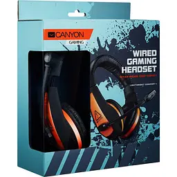 Ігрова гарнітура Canyon CND-SGHS1A Black-Orange (CND-SGHS1A) - мініатюра 3