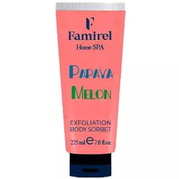 Эксфолиант-сорбет для тела Famirel Home Spa Дыня и Папайя 225 мл