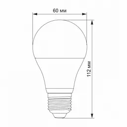 LED лампа VIDEX A60e 10W E27 4100K - мініатюра 3