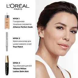 Гіалуронова тональна сироватка для обличчя L'Oreal Paris Alliance Perfect, відтінок 0.5-2 (світло-бежевий), 30 мл - мініатюра 3