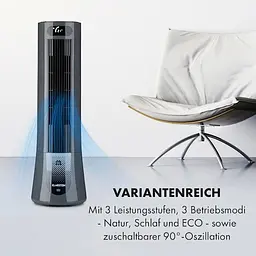 Охолоджувач повітря Klarstein Skyscraper Frost 300 м3/год Антрацит (10035820) - мініатюра 5