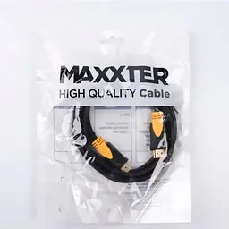 Maxxter HDMI - HDMI V 1.4 (M/M), 1 м, чорний пакет (VP-HDMI-1M)