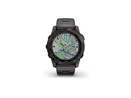 Смарт-годинник Garmin Fenix 7X Sapphire Solar C. Grey DLC Titanium w. Carbon Grey DLC Vented T. Band (010-02541-27) - мініатюра 9