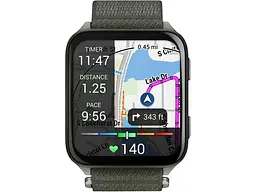 Смарт-годинник Garmin Venu X1 Moss with Titanium Caseback and Moss ComfortFit Nylon Band (010-02980-01/03) - мініатюра 2