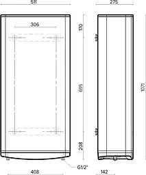 Водонагрівач Ariston Velis Tech 80 EU (3100918) - мініатюра 4