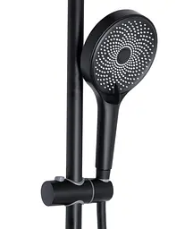Душова система універсальна Qtap Slavonice Black Matt з виливом QTSLA111BLM45906 - мініатюра 4