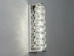 Світильник настінний LED Diasha F3820-120x460, 14W, хром, сучасний стиль, висота 46 см, світловий потік 770 лм, 220V - мініатюра 1