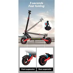 Електросамокат KEPOW D2 Black [143782] - мініатюра 7