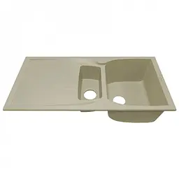 Кухонна мийка Adamant NEW LINE PLUS ivory 975x495x235 мм, з крилом 97,5 см - мініатюра 2