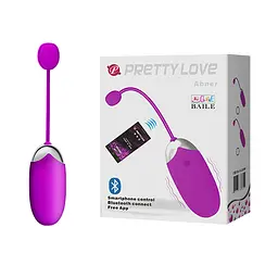 Віброяйце Pretty Love Abner Smartphone Control, 7, 5х3.3 см рожевий