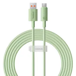 Кабель Baseus Habitat Series Fast Charging Cable USB to Type-C 100W 2m P10360203631-01 Green