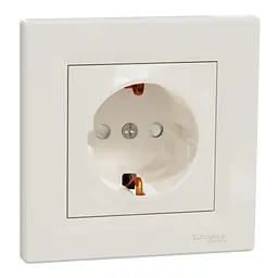 Розетка Schneider Electric ASFORA со штор. крем (EPH2900223) - мініатюра 2