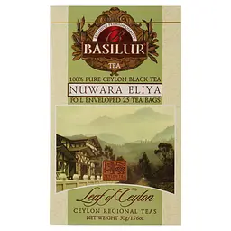 Чай черный Basilur Nuwara Eliya цейлонский 50 г (25 шт. х 2 г)