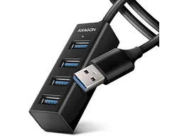 Мультипортовий адаптер AXAGON SuperSpeed Mini USB-C Black (HUE-M1C)