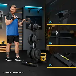 Стійка для дисків та грифів Trex Sport TX-065WR з полицями - мініатюра 19