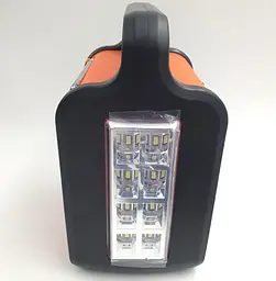 Переносний акумуляторний кемпінг ліхтар із сонячною панеллю 3 LED лампочки FM Радіо Bluetooth зарядна Power Bank станція EASY POWER EP-371B - мініатюра 4