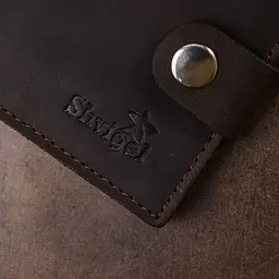 Матове вінтажне портмоне для чоловіків Shvigel 16454 коричневе - мініатюра 8