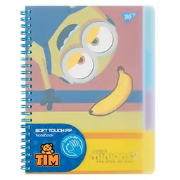 Зошит для записів YES А5 80 арк софт-тач Minions (765739)