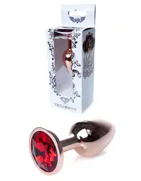 Анальна пробка - Jewellery Red Gold PLUG- Red