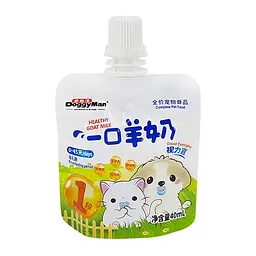 Молоко для цуценят та кошенят Doggyman Healthy Goat Milk 0.04 л, замінник материнського молока від народження