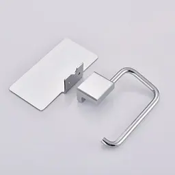 Тримач для туалетного паперу з полицею Koer AS-0112-01 хром (KR6177) - мініатюра 4