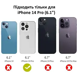 Оригінальний протиударний чохол Speck Presidio2 Grip Magsafe для iPhone 14 Pro (6.1") Blue (150146-9974) - мініатюра 6