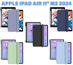 Чохол BeCover Tri Fold Soft TPU із кріпленням Apple Pencil для Apple iPad Air 11 M2 2024 Зелений (711402) - мініатюра 4