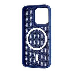 Чохол Silicone Cooling Сase with MagSafe iPhone 15 Pro Dark Blue - мініатюра 3
