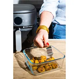 Форма скляна Pyrex Airfryer для аєрогриля квадратна з ручкою (301U300) - мініатюра 4