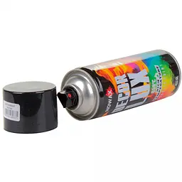 Акрилова високотемпературна фарба Nowax 650° Спрей 450 мл Чорна (black/ral9005) - мініатюра 2