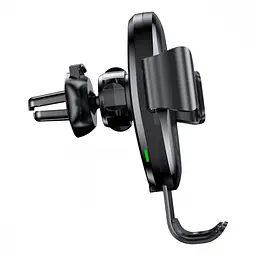 Тримач в машину з бездротовим ЗП Baseus Gravity Car Mount (Air Outlet Version) 1.67A 10W чорний (17216) - мініатюра 9