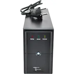 ДБЖ Ritar E-RTM500 (300W) ELF-L, LED, AVR, 2st, 2xSCHUKO socket, 1x12V7Ah, metal Case. Q4 (365x130x210) 4,8 кг (310x85x140)