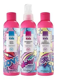 Дитячий парфумерно-косметичний набір Avon «Love» (shmp/con/200 ml + sh/gel/200 ml + h/spray'200ml) - мініатюра 1