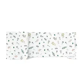 Бортики в дитяче ліжечко 30x120 WILDFLOWERS, білий (WeltBed_FoliageBirds_30x120)