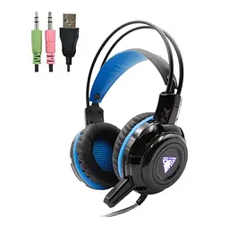 Ігрові навушники з мікрофоном Jedel GH215 Balck-Blue - мініатюра 2