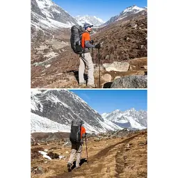 Рюкзак Naturehike Rock NH19BP095 60+5 л чорний - мініатюра 6