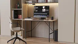 Стіл письмовий Line Тайм Ferrum-decor 750x1200x500 Чорний метал ДСП Дуб Сан-Марино 16 мм (FRD-104879) - мініатюра 7
