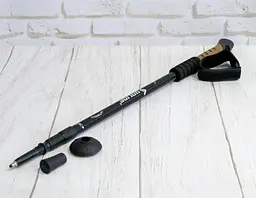 Трекінг палиці для спортивної скандинавської ходьби (Uolide, Black) палички трекінгові скандинавські (ST) - мініатюра 3