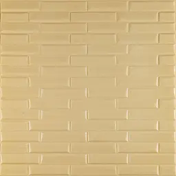 3D панель Sticker Wall самоклеюча кладка жовто-пісочна 700x770x7мм 032 SW-00000010