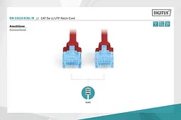 Патч-корд Assmann CAT 5e U-UTP, ПВХ AWG 26/7, 3 м DK-1512-030/R Red