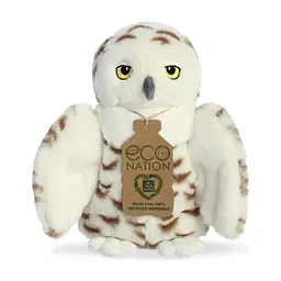 М'яка іграшка Aurora м'яконабивна ECO Снігова сова Біла 20 см (200116A)
