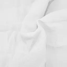 Простирадло на резинці MirSon Linen Winter flower Льон 150х200 см біле (2200008249489) - мініатюра 2