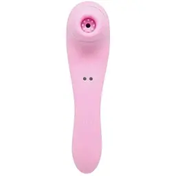 Вакуумний стимулятор з вібрацією Wooomy Smoooch Pink Clitoral Suction & Vibration 10х2 режимів - мініатюра 2