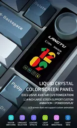 Ігрова клавіатура LANGTU LT75 Pro , Блакитний - мініатюра 4