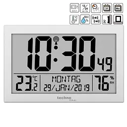 Настінний годинник Technoline WS8016 Silver (WS8016) - мініатюра 2