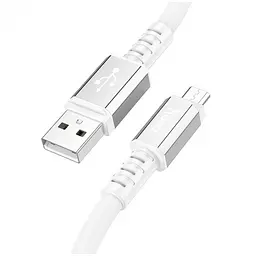 Кабель Hoco X85 Pisces Cable USB to MicroUSB 2A 1m White