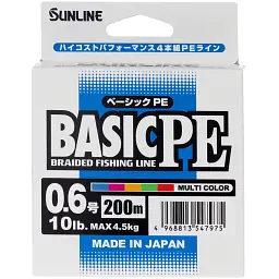 Шнур Sunline Basic PE 200 м (Multi Color) 0.6/0.132 мм 10 lb/4.5 кг - мініатюра 2